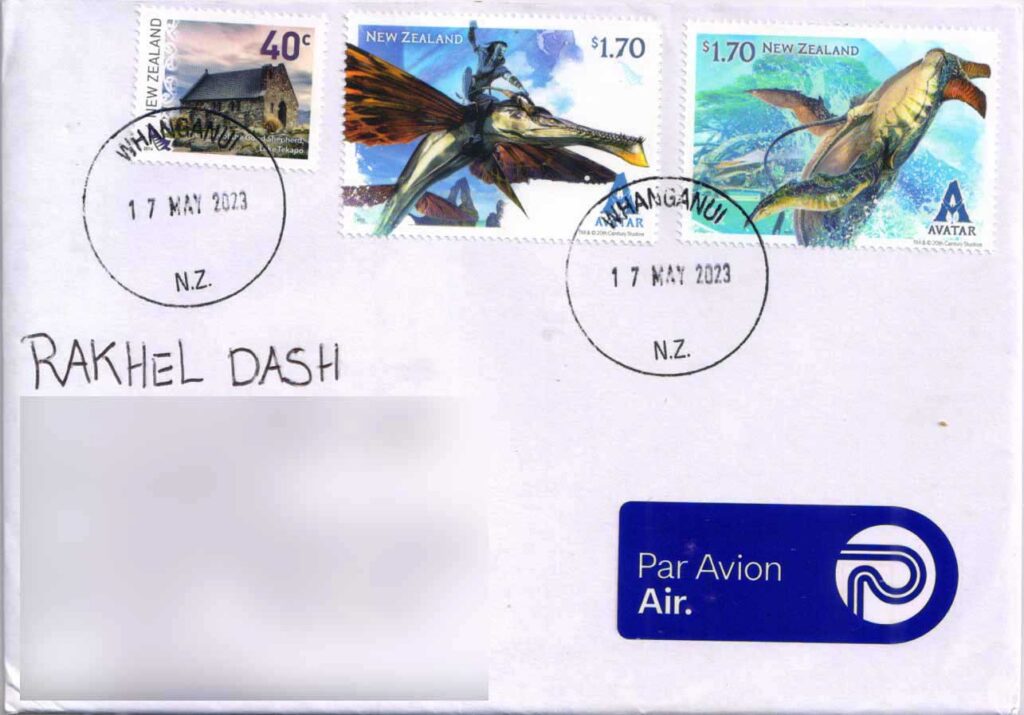 Philatelic Cover with Avatar - The Way of Water stamps