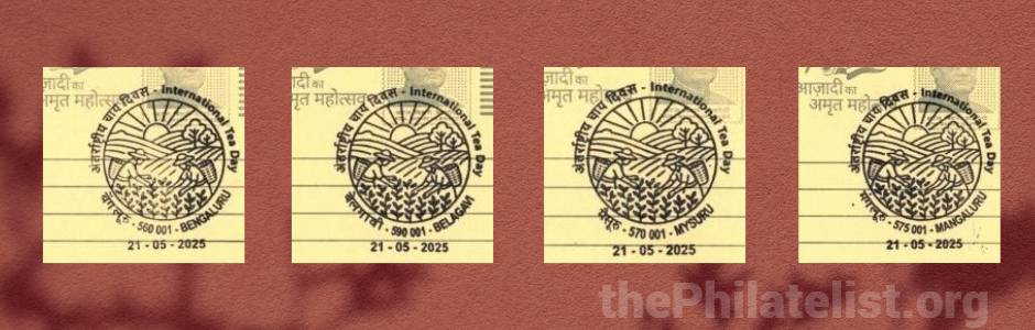 Special Pictorial Cancellation Released by Karnataka Postal Circle on International Tea Day 2025