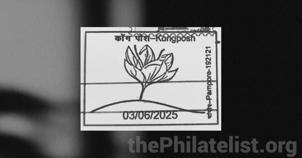 Permanent Pictorial Cancellation on 'Kongposh' at Pampore