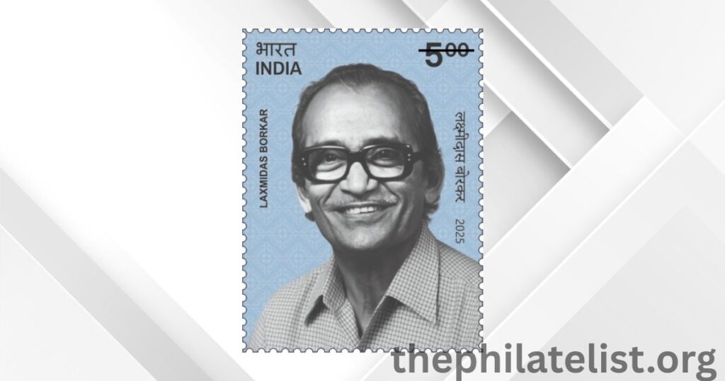 Commemorative postage stamp released in honor of Shri Laxmidas Borkar